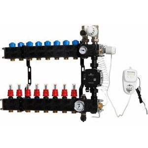 VTE Composiet Hybride Verdeler 5 Groepen + UPM3 Pomp