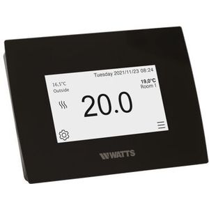 Watts Vision 2.0 Centrale Touchscreen Met WiFi Zwart Draadloos - BT-CT03 RF