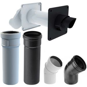Muurdoorvoer/Geveldoorvoer PP Set 2 (80/80)