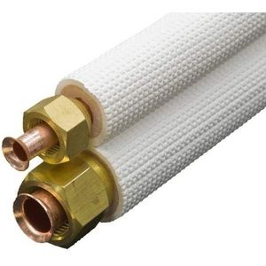 Aircotube Koelleiding Geisoleerd Flare Leidingset 1/4×1/2 15Mtr
