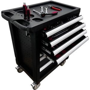 E-Tools - Gevulde Gereedschapswagen - 154-Delig