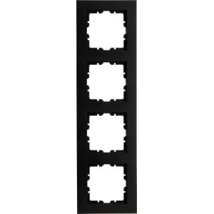 Kopp - HK07 Afdekraam - Mat Zwart - 4-voudig