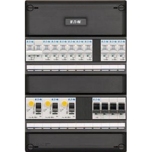 Eaton - Groepenkast - 3-Fase - 9 Groepen - 3 Aardlekschakelaars - Kookgroep