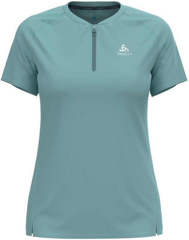 Odlo X-Alp Trail 1/2 Zip Crew Neck Laufshirt Damen - Türkis, Größe L