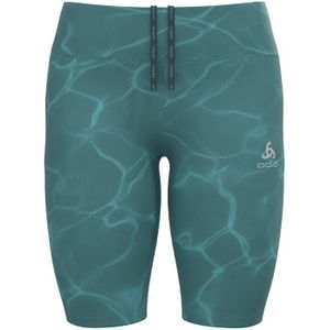 Odlo Zeroweight Print Lauftight Damen - Blaugrau, Größe L