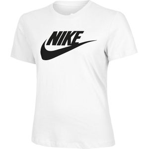 Nike New Sportswear Essential Icon Futura T-Shirt Damen - Weiß, Größe S