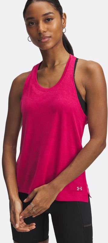 Under Armour Launch Camo Singlet Laufshirt Damen - Lila, Größe S