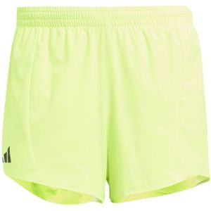 adidas Adizero Essential Laufshorts Herren - Limette, Größe L
