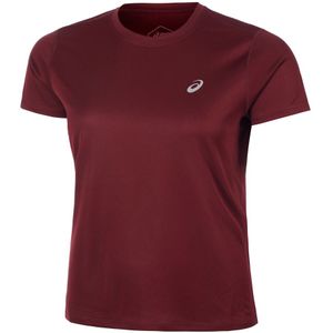 ASICS Core Laufshirt Damen - Dunkelrot, Größe XS