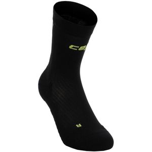 CEP Core Ultralight Mid Cut 4.0 Kompressions-Socken Damen - Schwarz, Grau, Größe IV