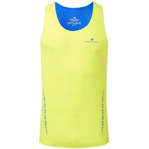 Ronhill Tech Race Laufshirt Herren - Limette, Blau, Größe L