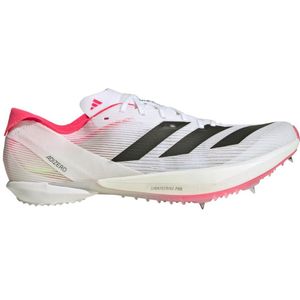 adidas Adizero Ambition Spikeschuh - Weiß, Schwarz, Größe 48