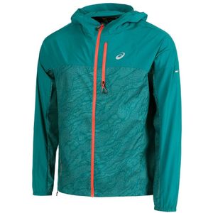 ASICS Fujitrail Packable Laufjacke Herren - Türkis, Größe S