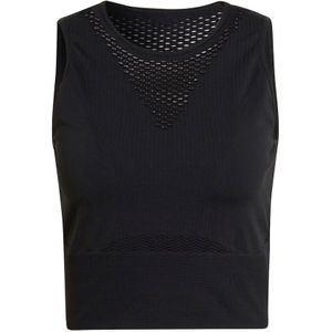 adidas Aeroknit Crop Tank-Top Damen - Schwarz, Größe XL