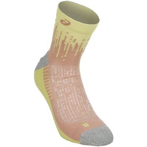 ASICS Performance Run Quarter Laufsocken - Mauve, Gelb, Größe 35-38