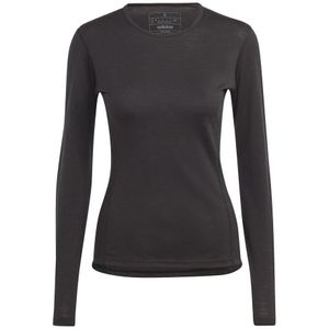 adidas XPR Merino 200 Laufshirt Damen - Schwarz, Größe XS