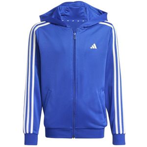 adidas Training Essentials 3 Stripes Sweatjacke Kinder - Blau, Weiß, Größe 176