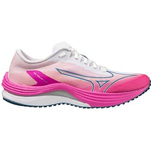Mizuno Wave Rebellion Flash Wettkampfschuh Damen - Weiß, Silber, Größe 40.5