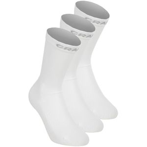 Craft Core Dry High Sock 3Pack Laufsocken - Weiß, Größe 43-45