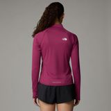 The North Face Sunriser 1/4 Zip Longsleeve Laufshirt Damen - Berry, Größe M