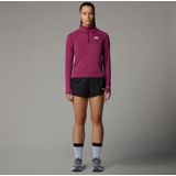 The North Face Sunriser 1/4 Zip Longsleeve Laufshirt Damen - Berry, Größe M