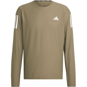 adidas Own The Run Laufshirt Herren - Oliv, Größe S