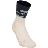 CEP Mid Cut V4 Kompressions-Socken Damen - Creme, Dunkelblau, Größe III