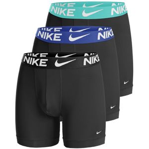 Nike Essential Micro Boxer Short 3er Pack Herren - Dunkelgrau, Türkis, Größe S
