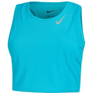 Nike Dri-Fit Fast Crop Tank-Top Damen - Türkis, Größe XL
