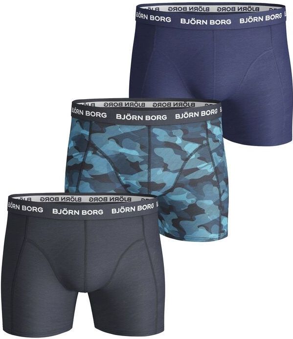 Björn Borg Shadeline Sammy Boxer Short 3er Pack Herren - Blau, Mehrfarbig, Größe S