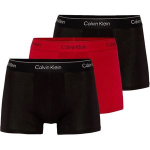 Calvin Klein trunk cotton stretch zwart-rood