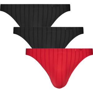 Hom Chic micro slip 3-pack rood-zwart
