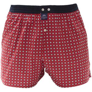 Mc Alson boxer bordeaux met print