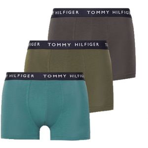 Tommy Hilfiger boxershorts 3-pack groen-grijs