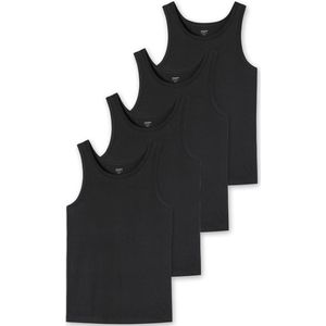 Schiesser hemden Uncover 4-pack zwart