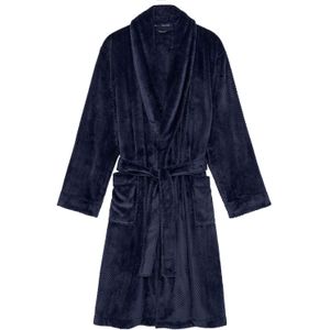 HOM - Everest - Badjas - Blauw - Velours