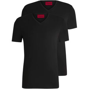 Hugo Boss T-shirts V-hals 2-pak Hugo red label zwart