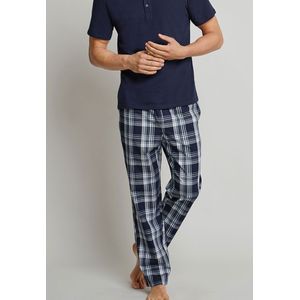 Schiesser Pyjamabroek blauw geruit