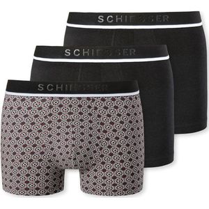 SCHIESSER - 95/5 - Boxershorts - Zwart - Biologisch Katoen
