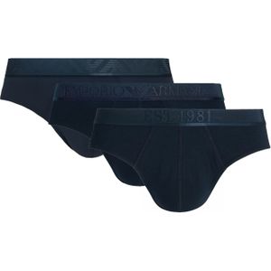 Armani slips 3-pack net EA logo band navy