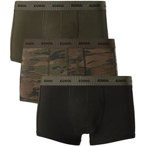 Diesel Boxershort Damien 3-pack groen-zwart-bruin