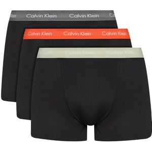 Calvin Klein Boxershorts 3-pack trunk zwart-multi color logoband