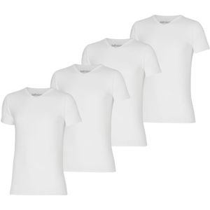 Apollo Bamboo T-shirts V-hals 4-pack wit