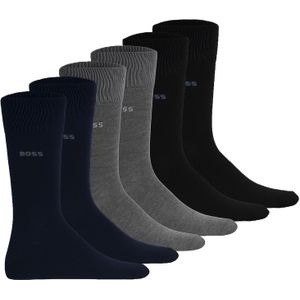 Boss Sokken 6-paar multi blauw-grijs-zwart