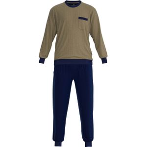 Gotzburg badstof pyjama bruin blauw
