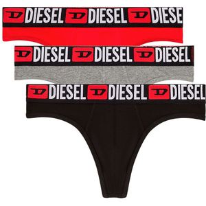 Diesel Herenstring Rick zwart-rood-grijs