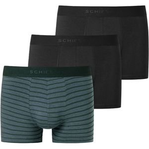 Schiesser 95/5 boxershorts 3-pack zwart-groen