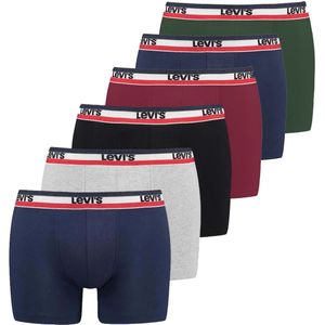 Levi's - Boxershort - Set van 6 - Kleur Colour Combo - Nauwsluitend