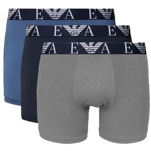 Armani boxershorts 3-pack blauw-grijs