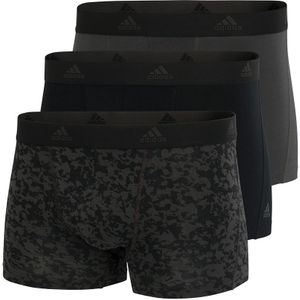 Adidas Boxershorts 3-pack flex cotton zwart-grijs